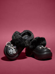 WOMENS CROCS STOMP LINED CLOG - CLEARANCE