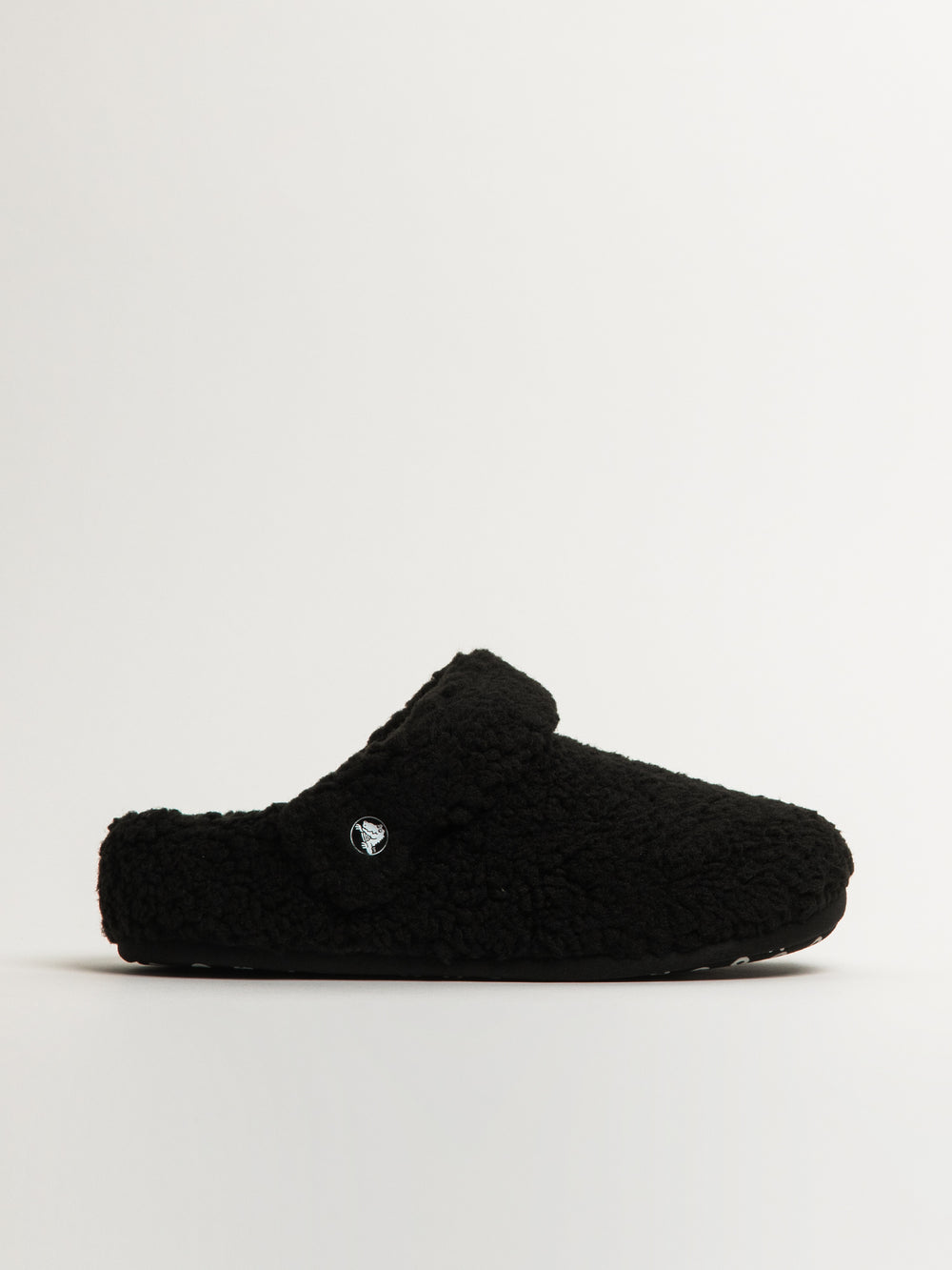 WOMENS CROCS CLASSIC COZZZY SLIPPER - BLACK