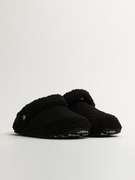 WOMENS CROCS CLASSIC COZZZY SLIPPER - BLACK