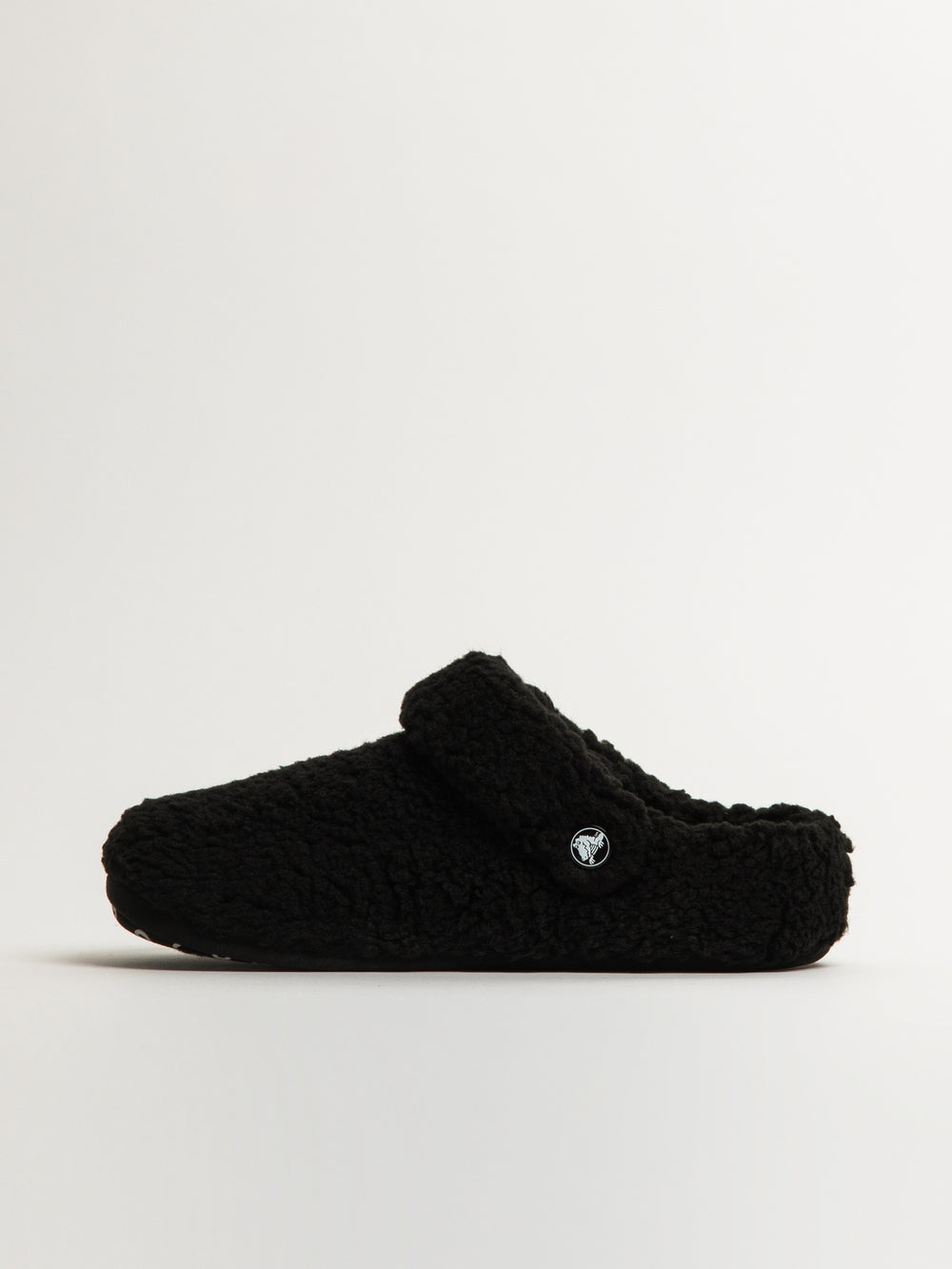 WOMENS CROCS CLASSIC COZZZY SLIPPER - BLACK