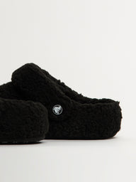 WOMENS CROCS CLASSIC COZZZY SLIPPER - BLACK
