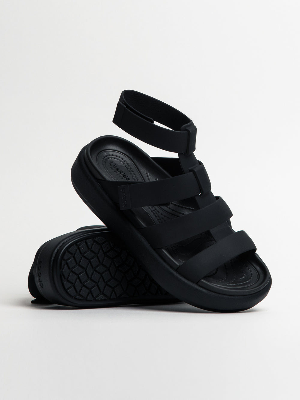 WOMENS CROCS BROOKLYN LUXE GLADIATOR  SANDALS - CLEARANCE