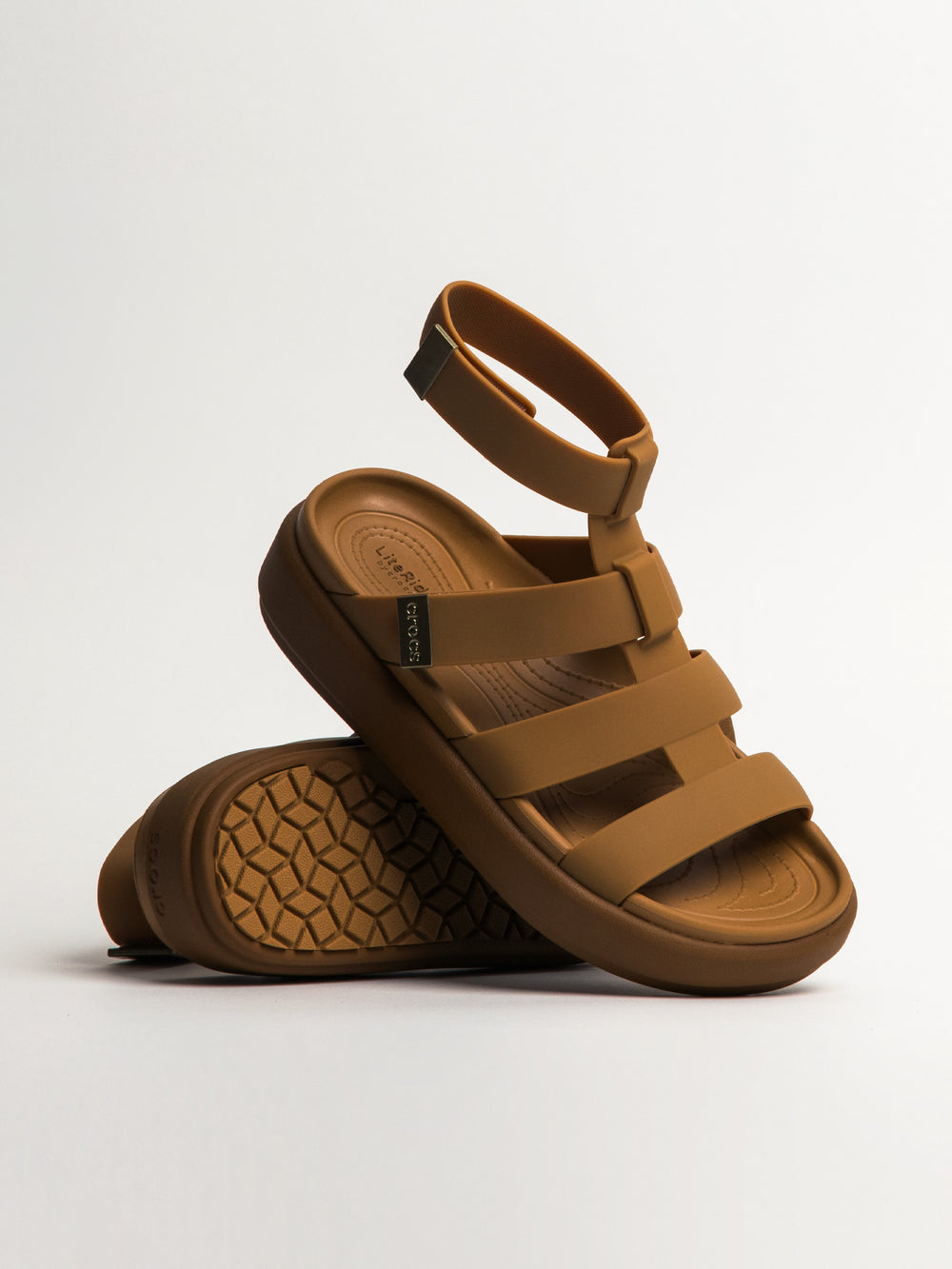 WOMENS CROCS BROOKLYN LUXE GLADIATOR  SANDALS - CLEARANCE