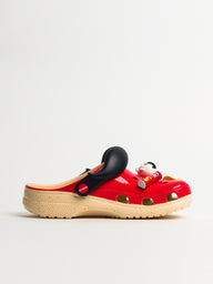 MENS CROCS PRINGLES CLASSIC CLOG - ORANGE/RED - CLEARANCE