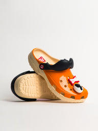 MENS CROCS PRINGLES CLASSIC CLOG - ORANGE/RED - CLEARANCE