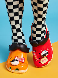 MENS CROCS PRINGLES CLASSIC CLOG - ORANGE/RED - CLEARANCE