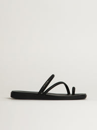 WOMENS CROCS MIAMI TOE LOOP SANDAL - BLACK