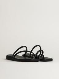 WOMENS CROCS MIAMI TOE LOOP SANDAL - BLACK