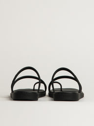 WOMENS CROCS MIAMI TOE LOOP SANDAL - BLACK