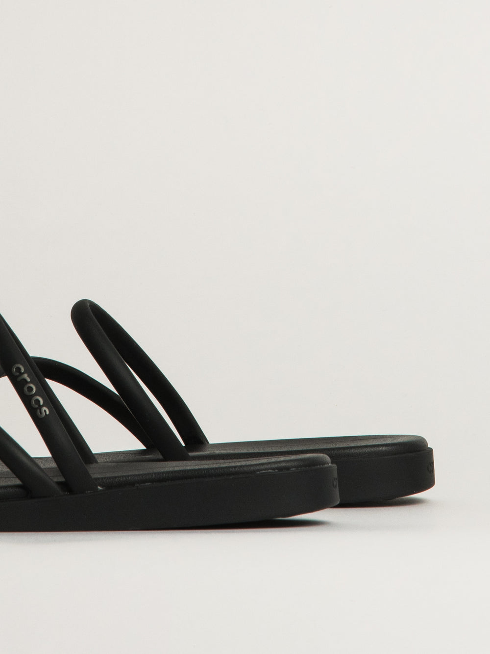 WOMENS CROCS MIAMI TOE LOOP SANDAL - BLACK