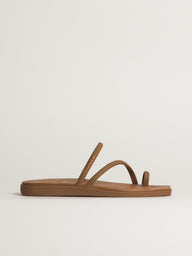 WOMENS CROCS MIAMI TOE LOOP SANDAL - CHOCOLATE