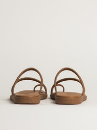 WOMENS CROCS MIAMI TOE LOOP SANDAL - CHOCOLATE