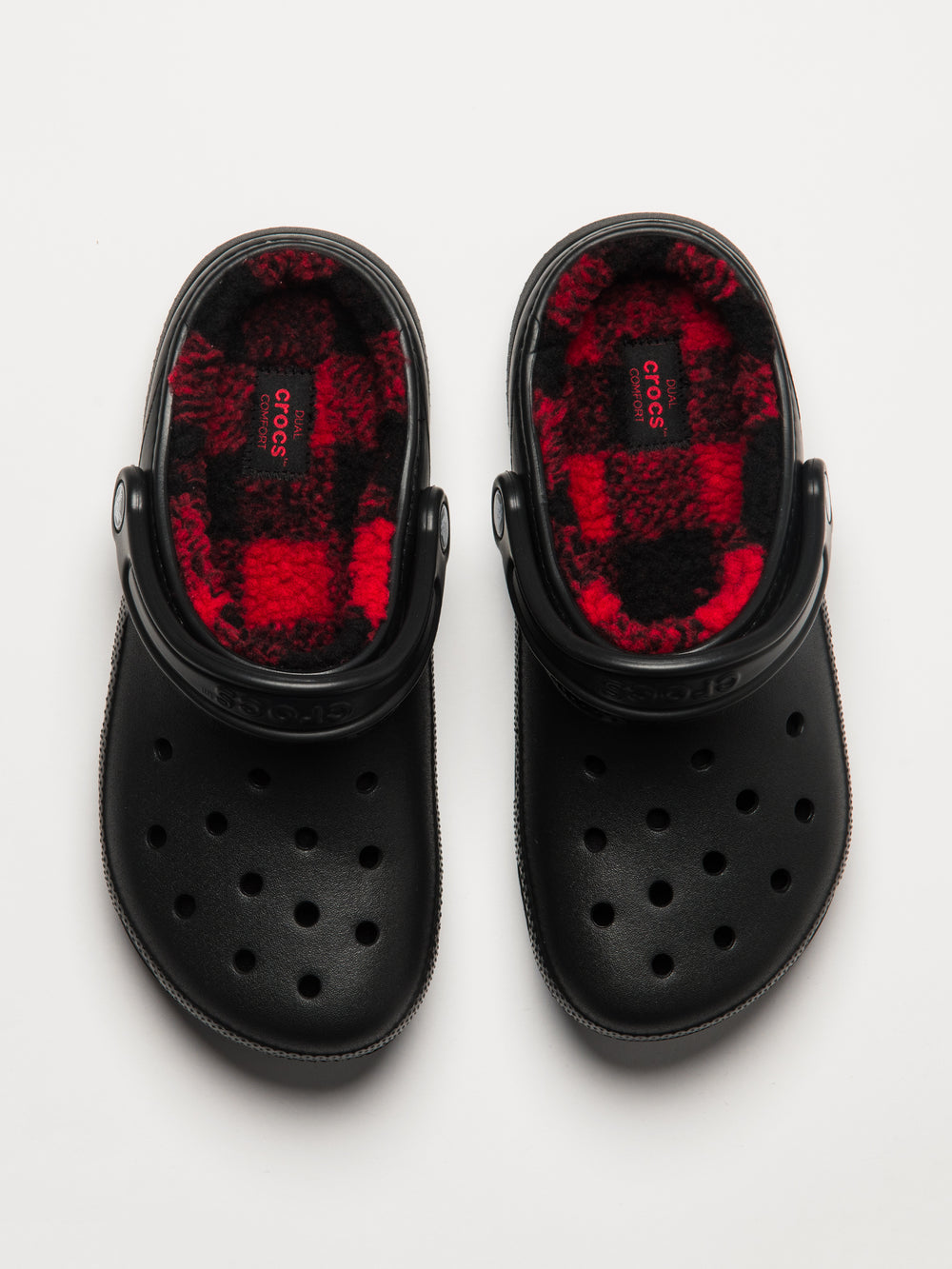 WOMENS CROCS CLASSIC BUFFALO CHECK LINED CLOG - CLEARANCE