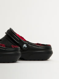 WOMENS CROCS CLASSIC BUFFALO CHECK LINED CLOG - CLEARANCE