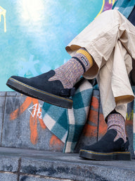 MENS DR MARTENS CARSON SUEDE MULES - CLEARANCE