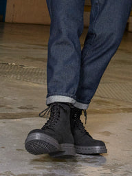 WOMENS DR MARTENS 1460 MILLED NUBUCK WATER PROOF BOOT - CLEARANCE