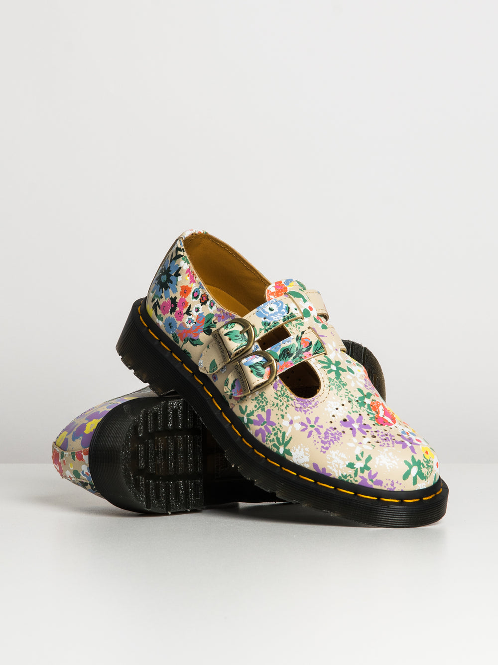 WOMENS DR MARTENS 8065 MARY JANE FLORAL MASHUP - CLEARANCE