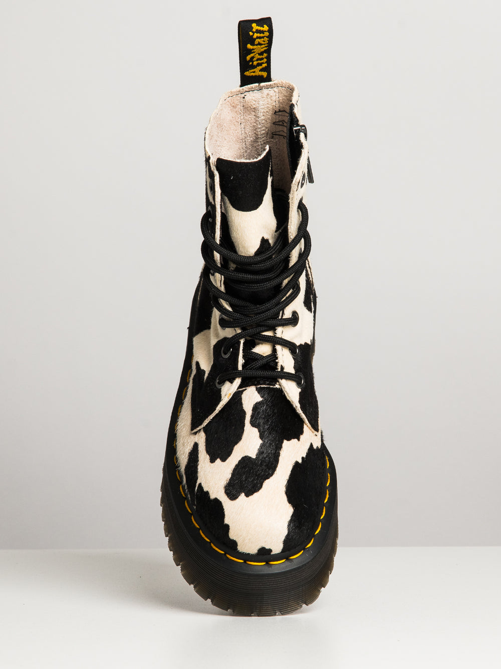 WOMENS DR MARTENS JADON COW PRINT HAIR ON - CLEARANCE