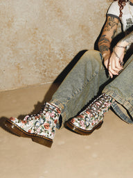 WOMENS DR MARTENS 1460 ENGLISH GARDEN BOOTS - CLEARANCE