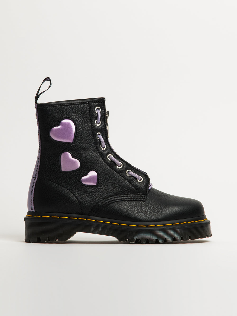 WOMENS DR MARTENS 1460 ZIP HEART VIRGINIA BOOTS - CLEARANCE