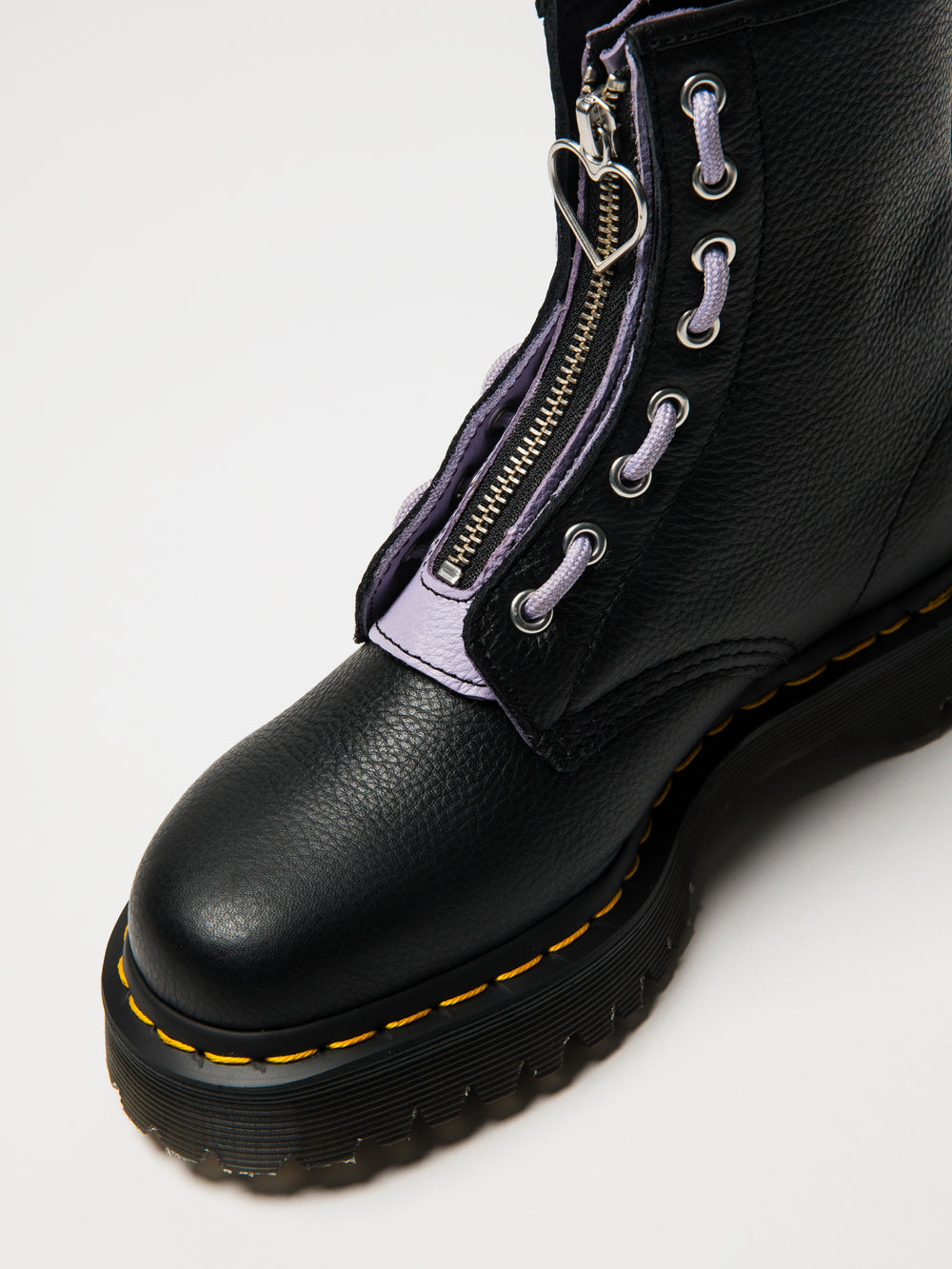 WOMENS DR MARTENS 1460 ZIP HEART VIRGINIA BOOTS - CLEARANCE