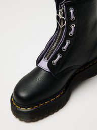 WOMENS DR MARTENS 1460 ZIP HEART VIRGINIA BOOTS - CLEARANCE
