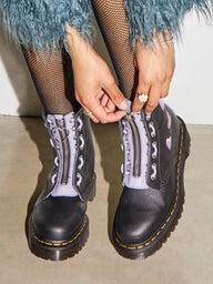 WOMENS DR MARTENS 1460 ZIP HEART VIRGINIA BOOTS - CLEARANCE