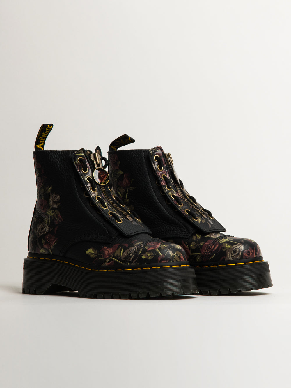 WOMENS DR MARTENS SINCLAIR TUMBLED DECAYED ROSES BOOTS - CLEARANCE