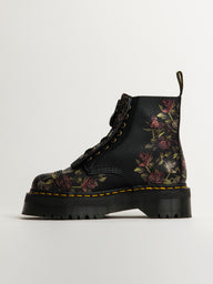 WOMENS DR MARTENS SINCLAIR TUMBLED DECAYED ROSES BOOTS - CLEARANCE