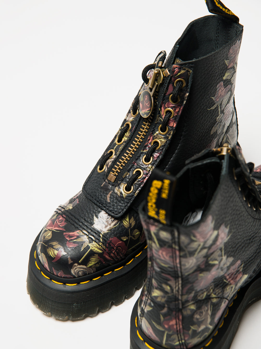 WOMENS DR MARTENS SINCLAIR TUMBLED DECAYED ROSES BOOTS - CLEARANCE