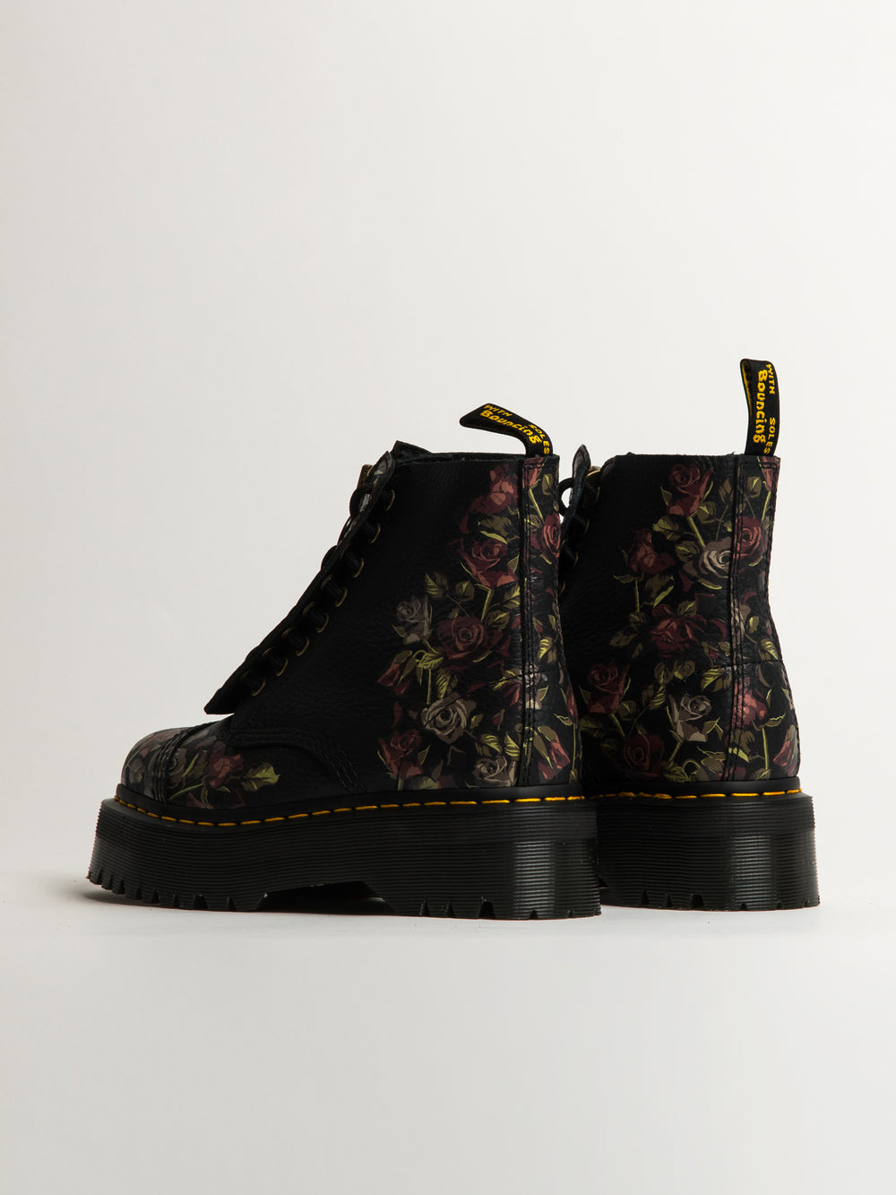 WOMENS DR MARTENS SINCLAIR TUMBLED DECAYED ROSES BOOTS - CLEARANCE