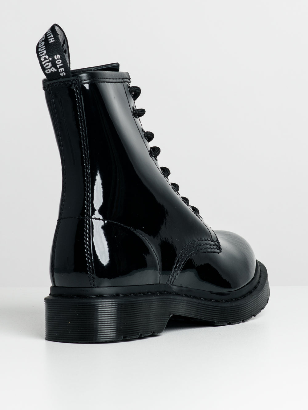 WOMENS DR MARTENS 1460 MONO PATENT LAMPER BOOT - CLEARANCE