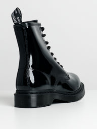 WOMENS DR MARTENS 1460 MONO PATENT LAMPER BOOT - CLEARANCE