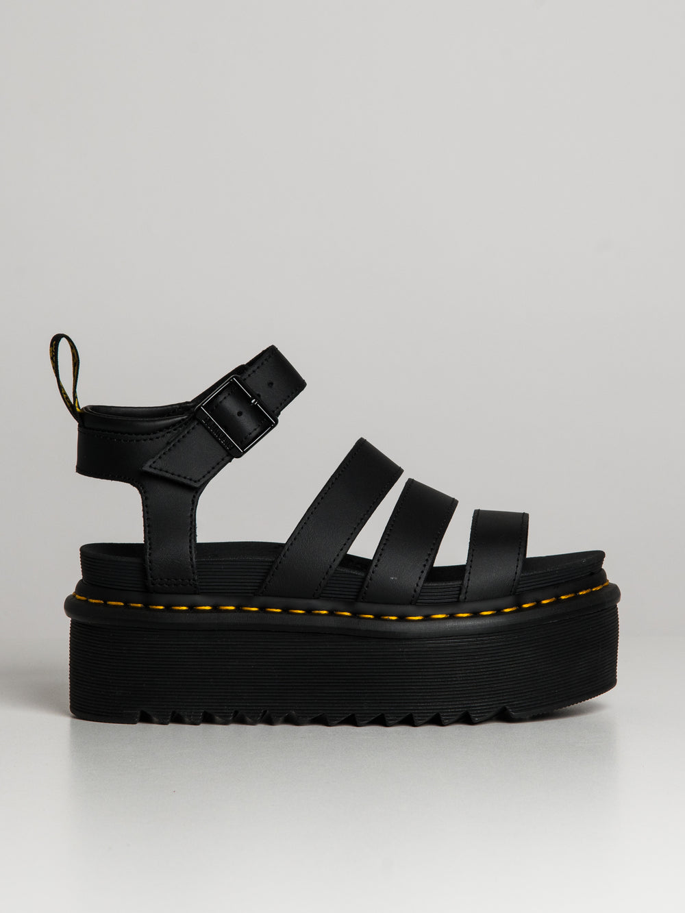WOMENS DR MARTENS BLAIRE QUAD PLATFORM LEATHER SANDALS - CLEARANCE