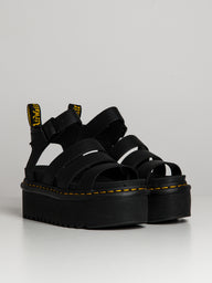 WOMENS DR MARTENS BLAIRE QUAD PLATFORM LEATHER SANDALS - CLEARANCE