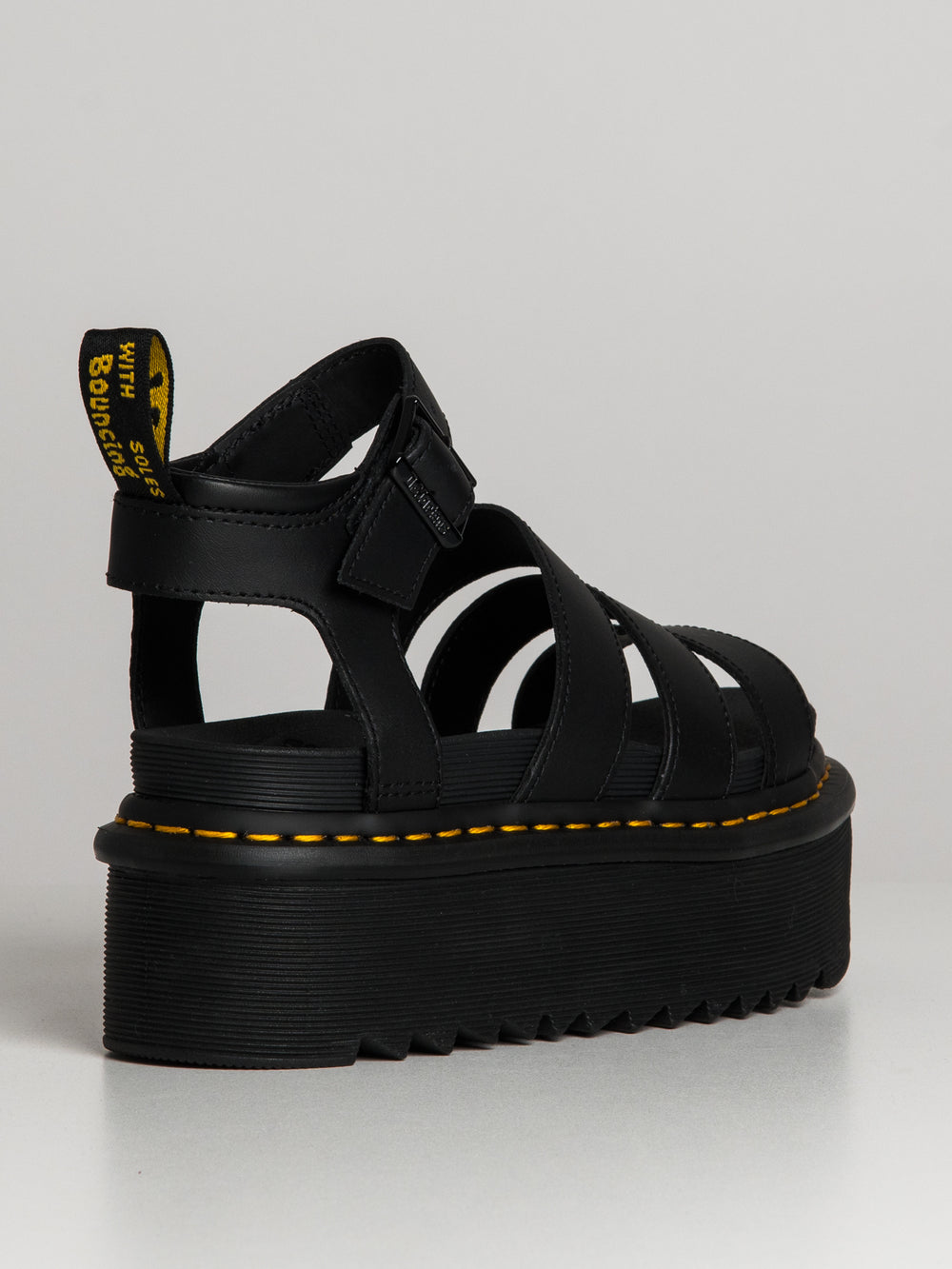 WOMENS DR MARTENS BLAIRE QUAD PLATFORM LEATHER SANDALS - CLEARANCE
