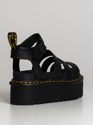 WOMENS DR MARTENS BLAIRE QUAD PLATFORM LEATHER SANDALS - CLEARANCE