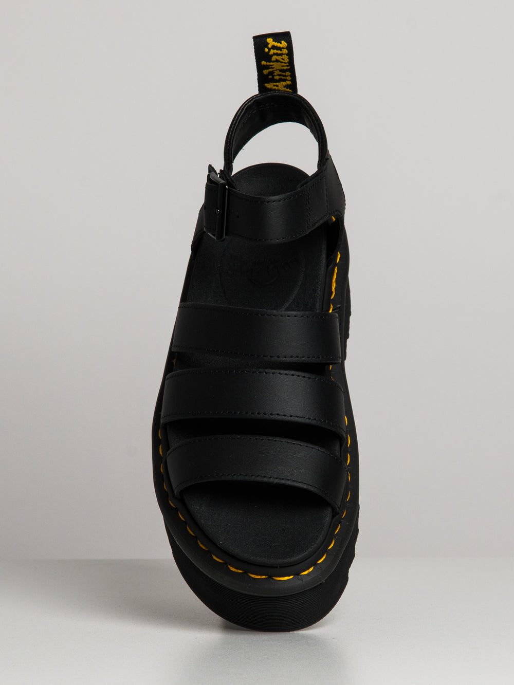 WOMENS DR MARTENS BLAIRE QUAD PLATFORM LEATHER SANDALS - CLEARANCE