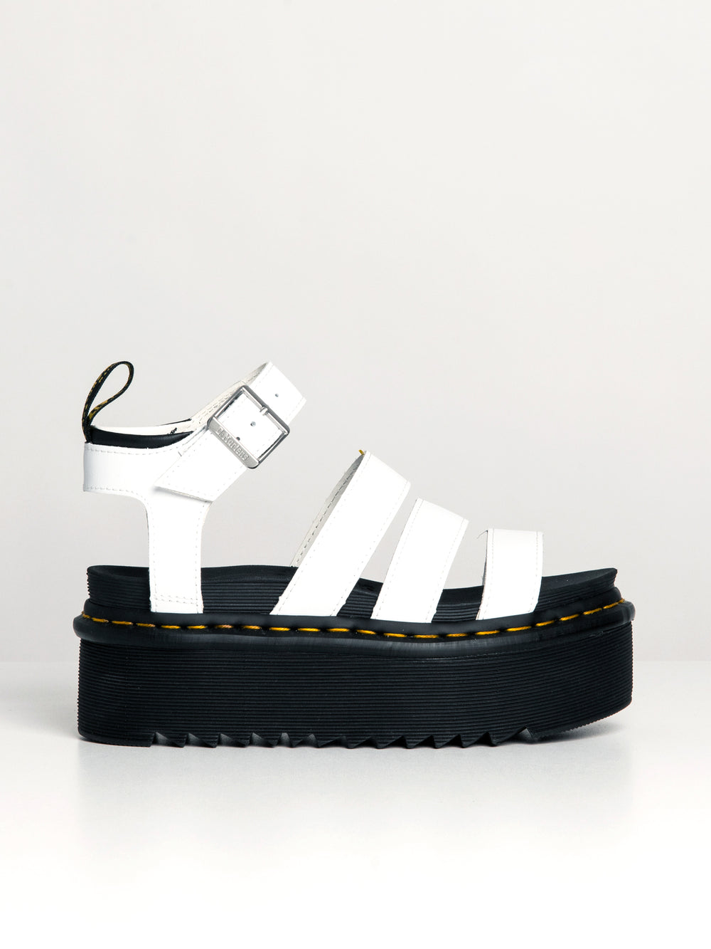 WOMENS DR MARTENS BLAIRE QUAD PLATFORM LEATHER SANDALS - CLEARANCE
