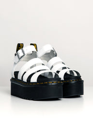 WOMENS DR MARTENS BLAIRE QUAD PLATFORM LEATHER SANDALS - CLEARANCE