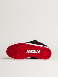MENS ETNIES FADER SNEAKER - BLACK/RED
