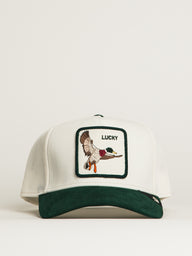 GOORIN BROS LUCKY DUCK SUEDE TRUCKER HAT - GREEN