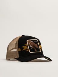 GOORIN BROS CANYON ROWDY TRUCKER HAT - BLACK