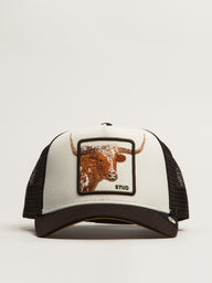 GOORIN BROS OVER THE LINE LONGHORN TRUCKER HAT - BROWN