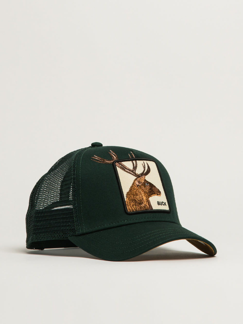 GOORIN BROS OVER THE LINE BUCK TRUCKER HAT - GREEN