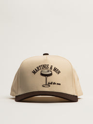 THE HAPPIEST MARTINIS MEN HAT - BROWN