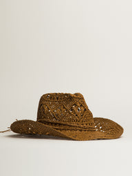 HARLOW KACEY COWBOY HAT - KHAKI
