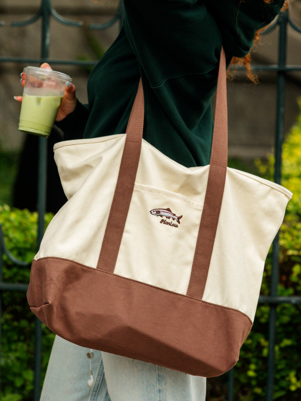 HARLOW TIA TOTE BAG - BROWN