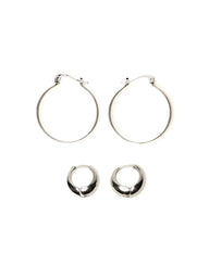 HARLOW LANA HOOPS - SILVER