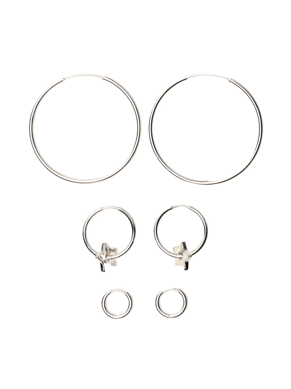 HARLOW MIMI HOOPS - SILVER